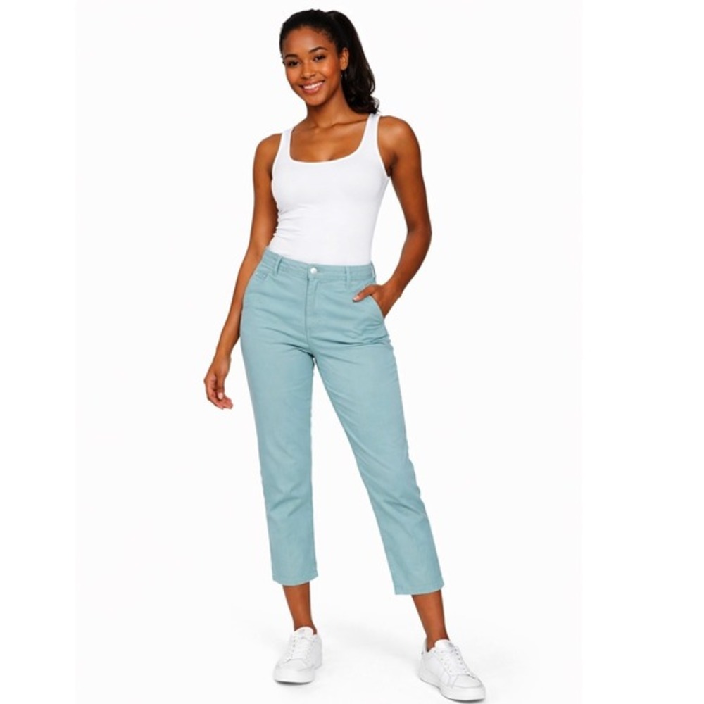 United Colors of Benetton Chino Pants Seafoam Blue 10 Resortwear Casual 79-34